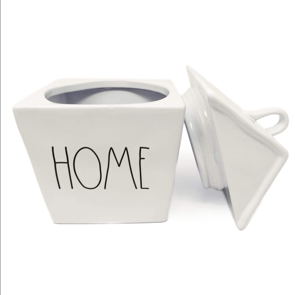 Rae Dunn “HOME” LL Ceramic Canister Cookie Jar NWT - Picture 7 of 9